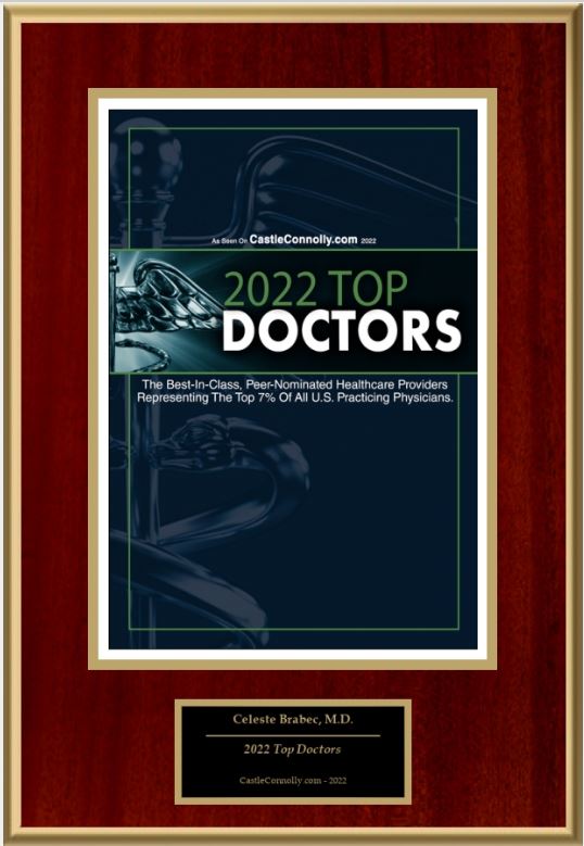 plaque of Dr. Brabec Top Doctors